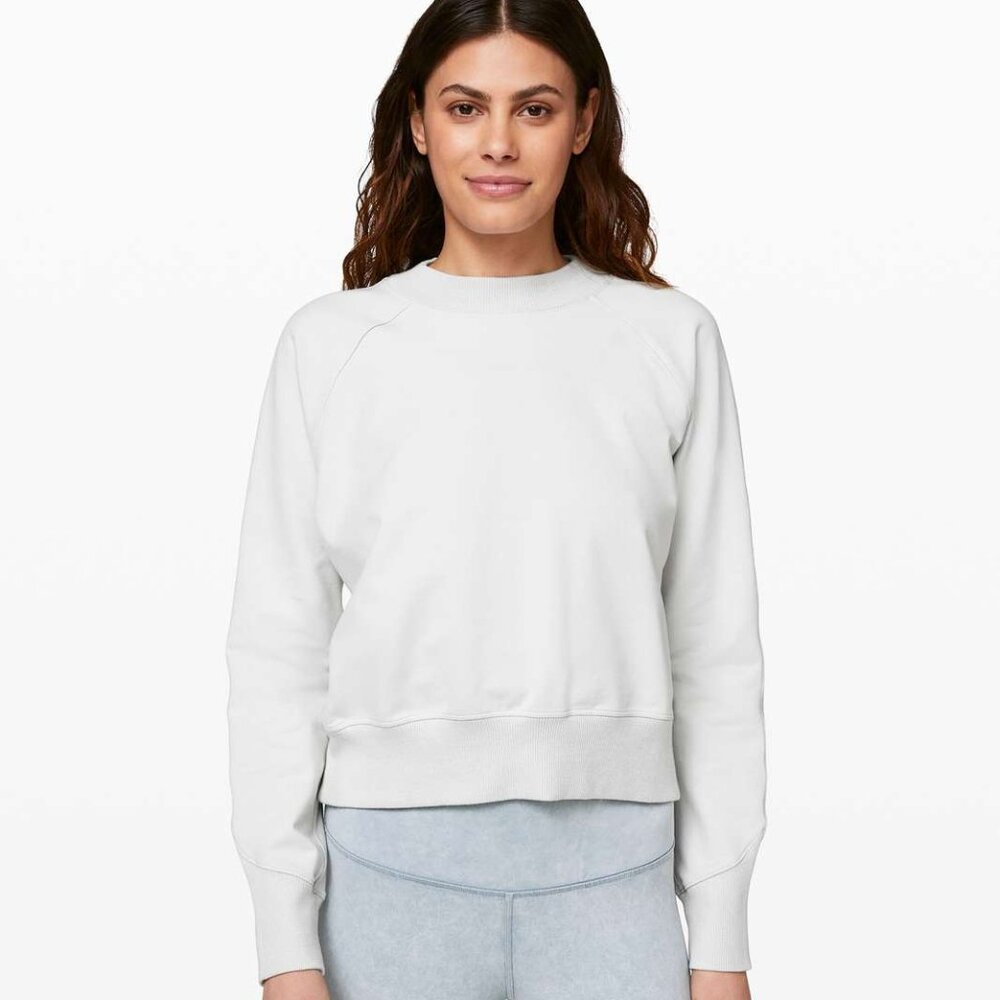 Lululemon Ready To Roll Crew neck long sleeve top grey sweatshirt sweater 8 / 10